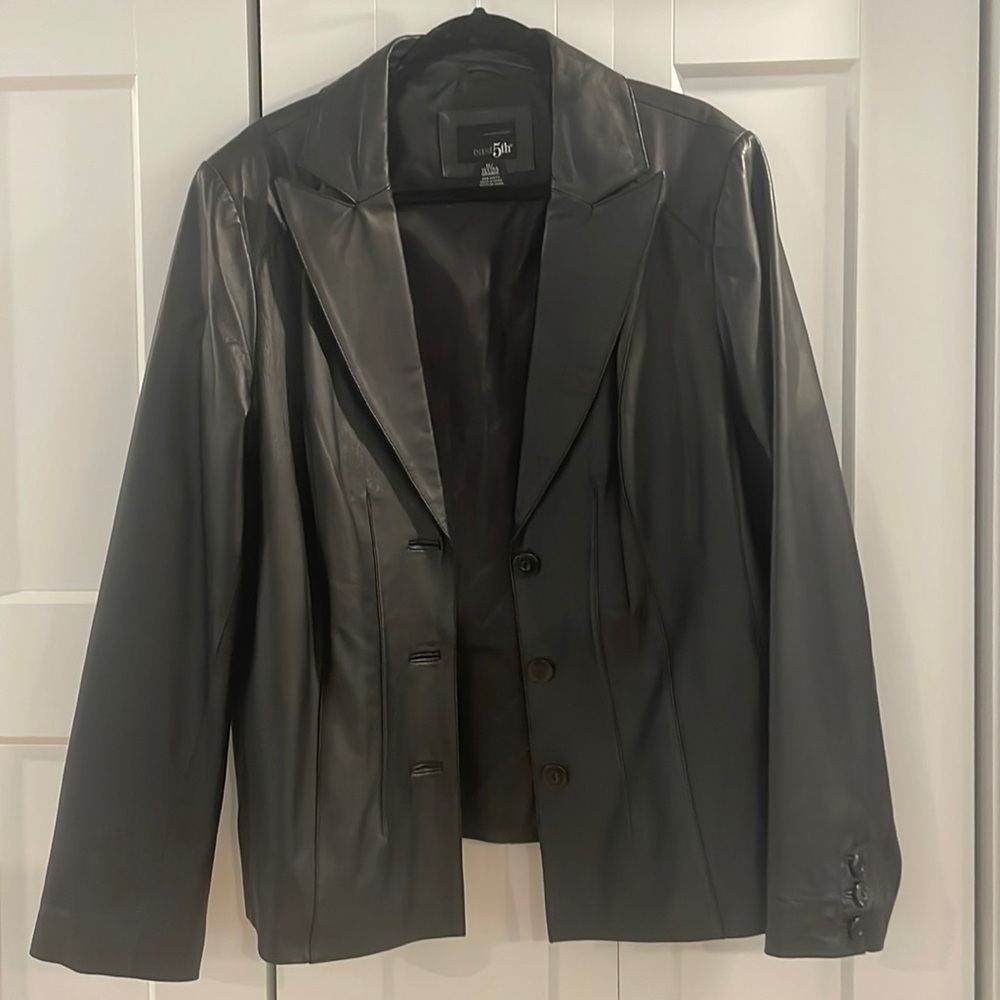 East5th women’s leather blazer, jacket size 1X